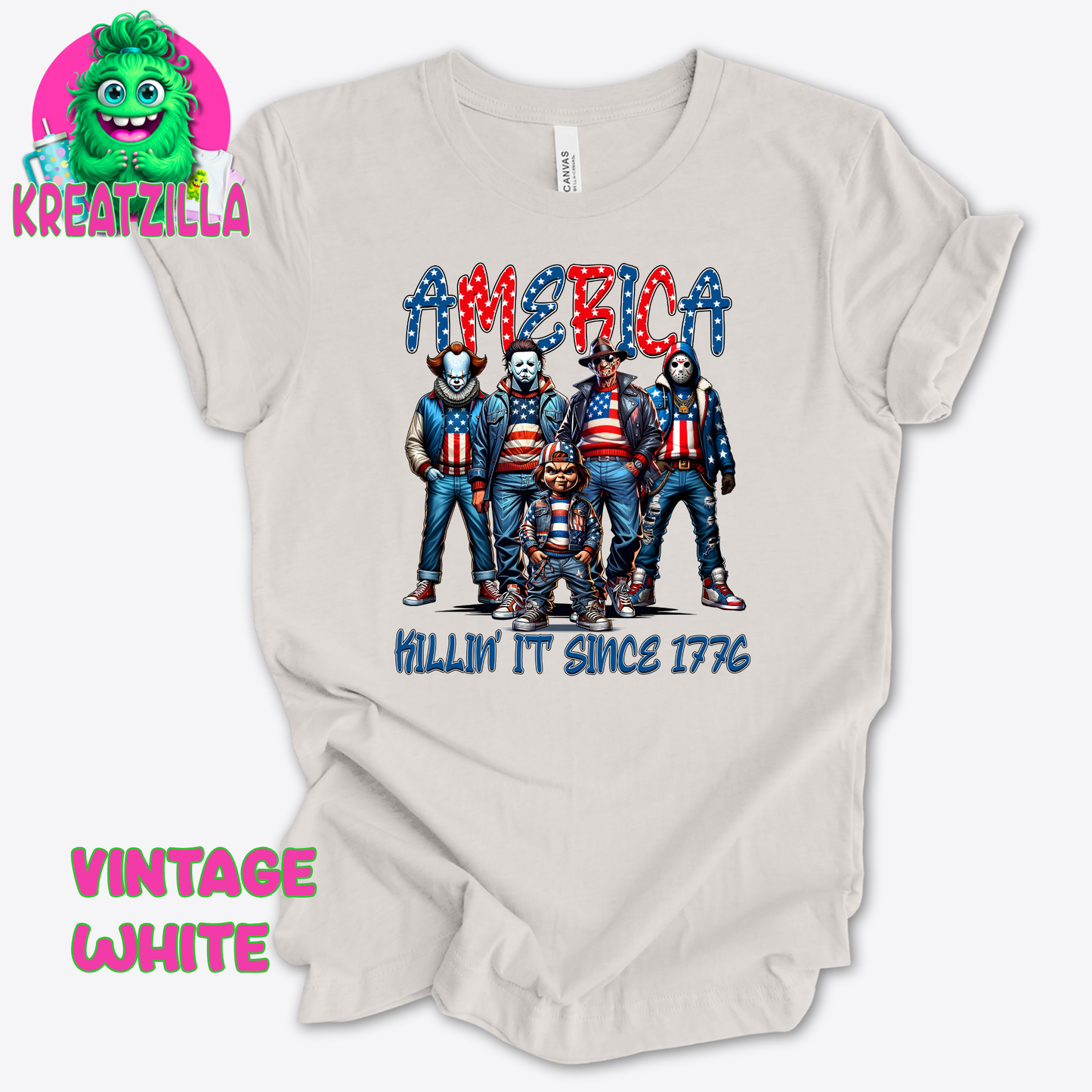 Horror Patriotic T-Shirt