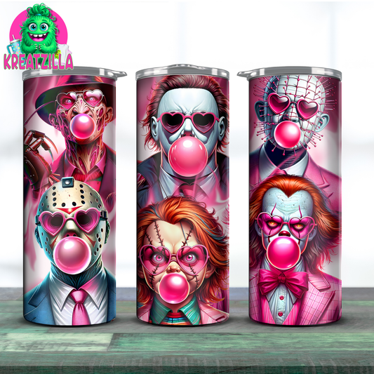 Horror Villains Bubblegum 20oz Tumbler