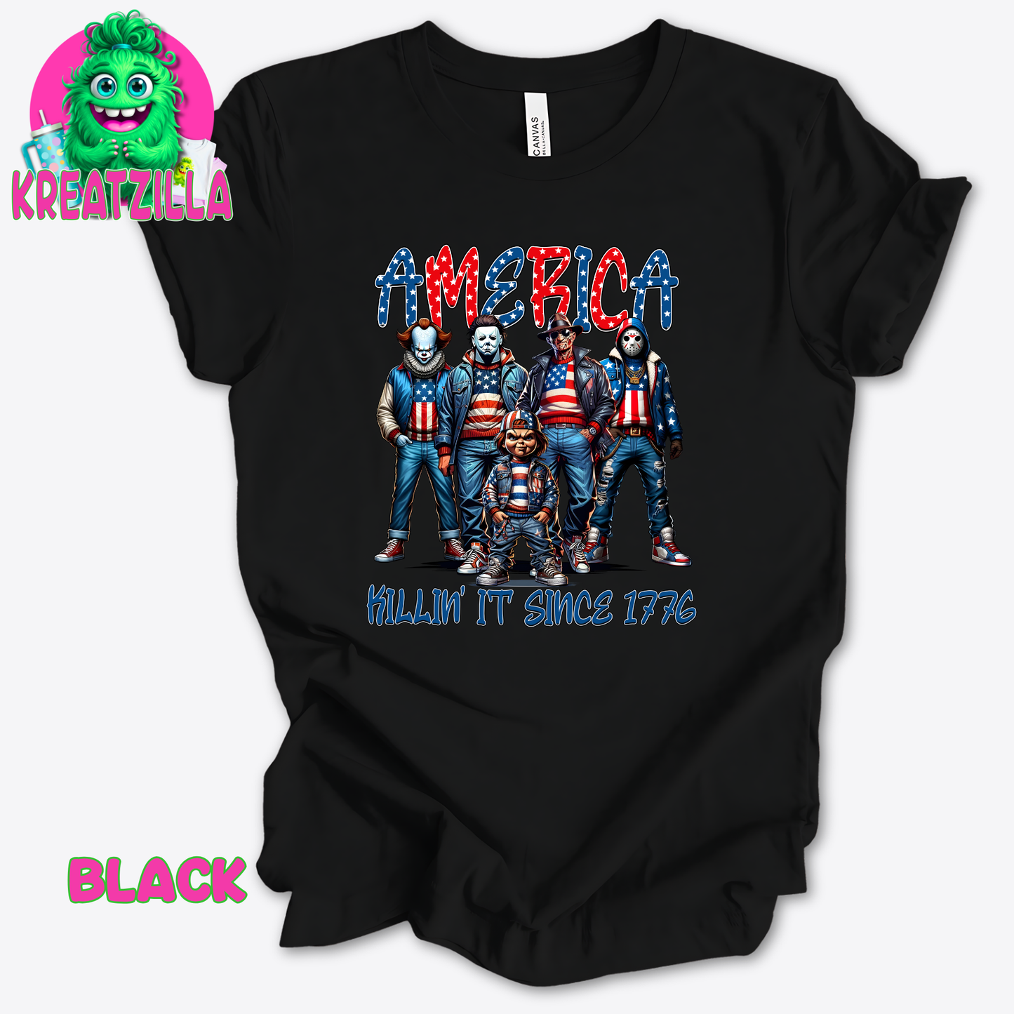 Horror Patriotic T-Shirt