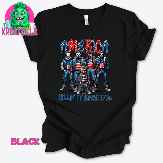 Horror Patriotic T-Shirt