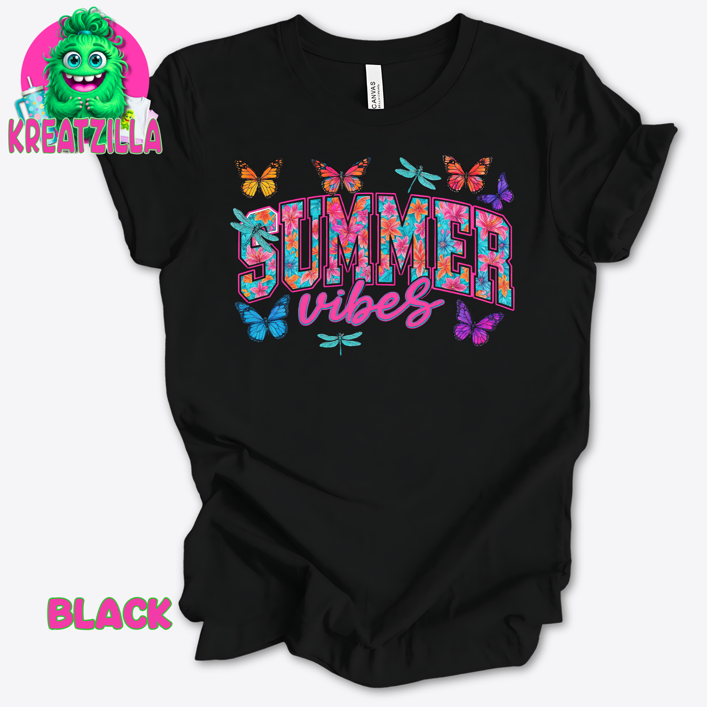 Summer Vibes Butterflies T-Shirt