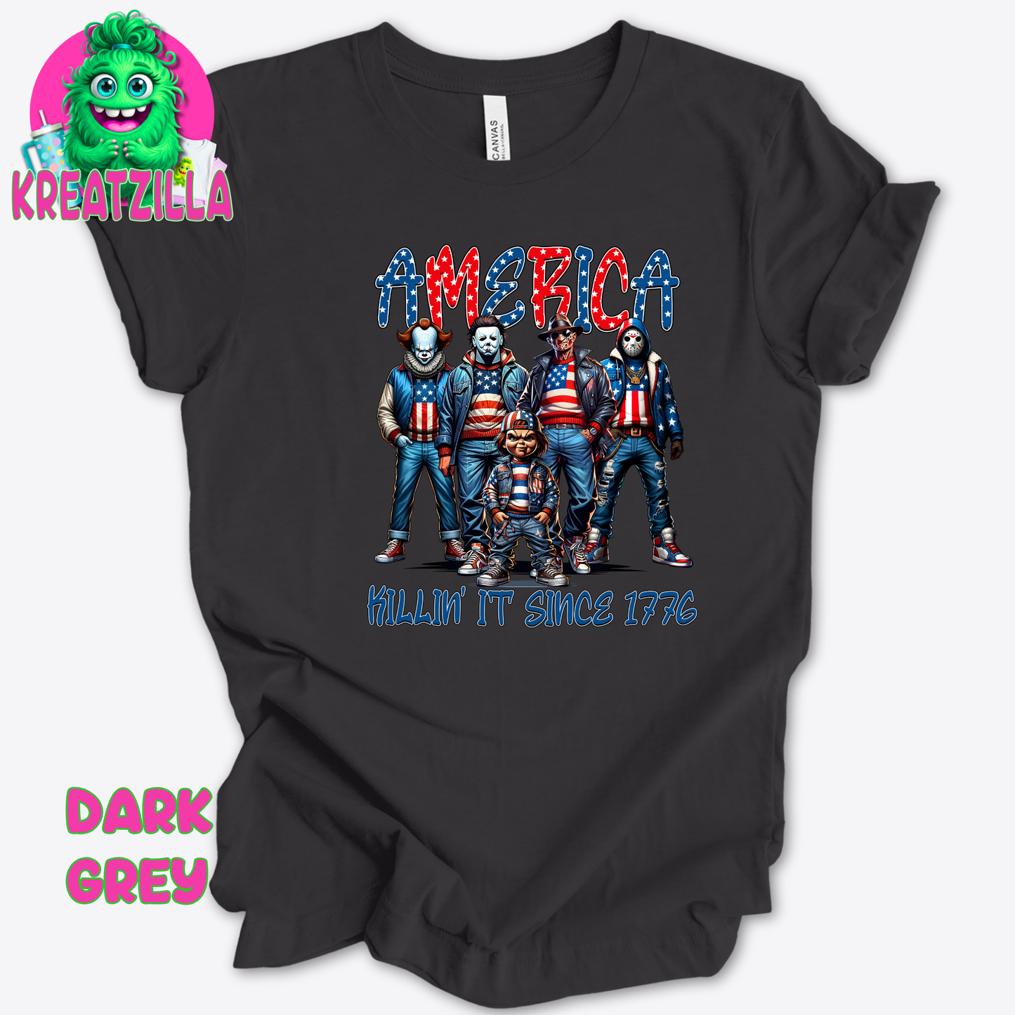 Horror Patriotic T-Shirt