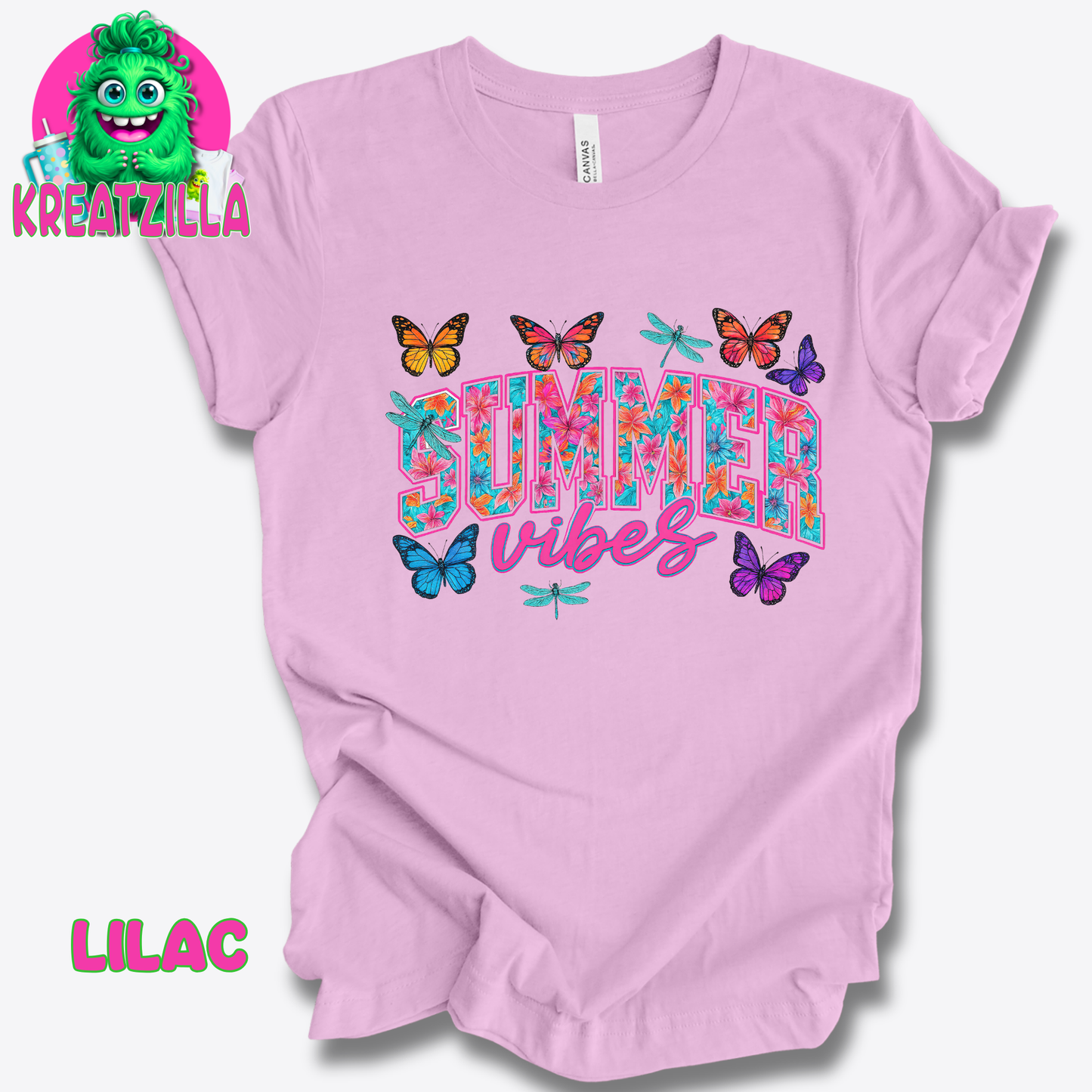 Summer Vibes Butterflies T-Shirt