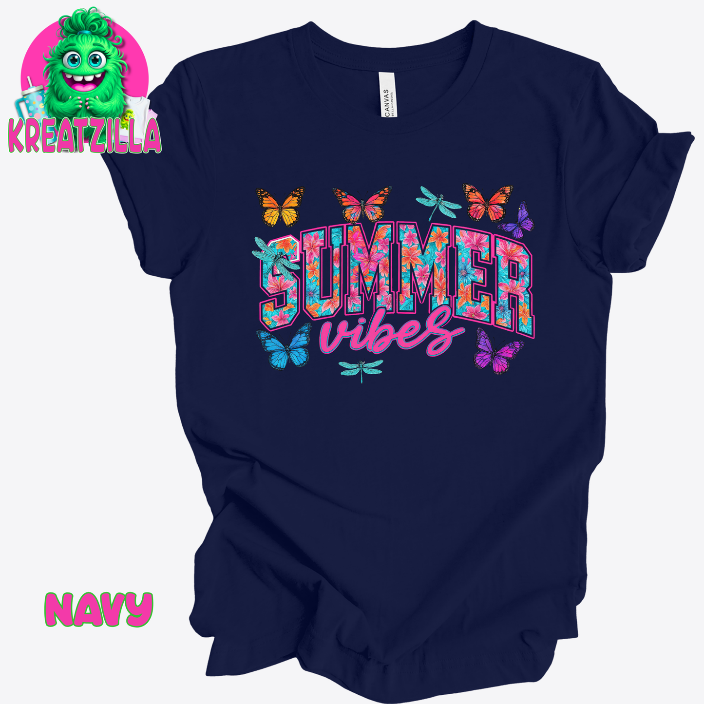 Summer Vibes Butterflies T-Shirt