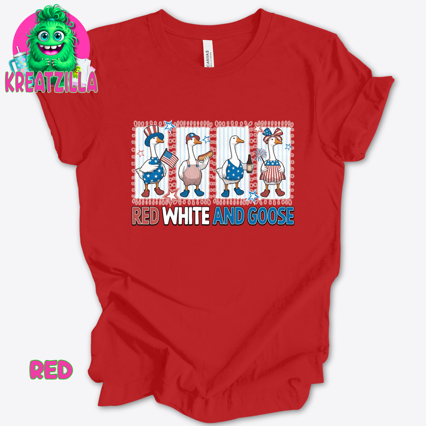 Red White and Goose T-Shirt
