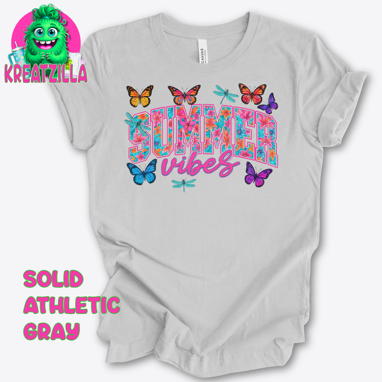Summer Vibes Butterflies T-Shirt