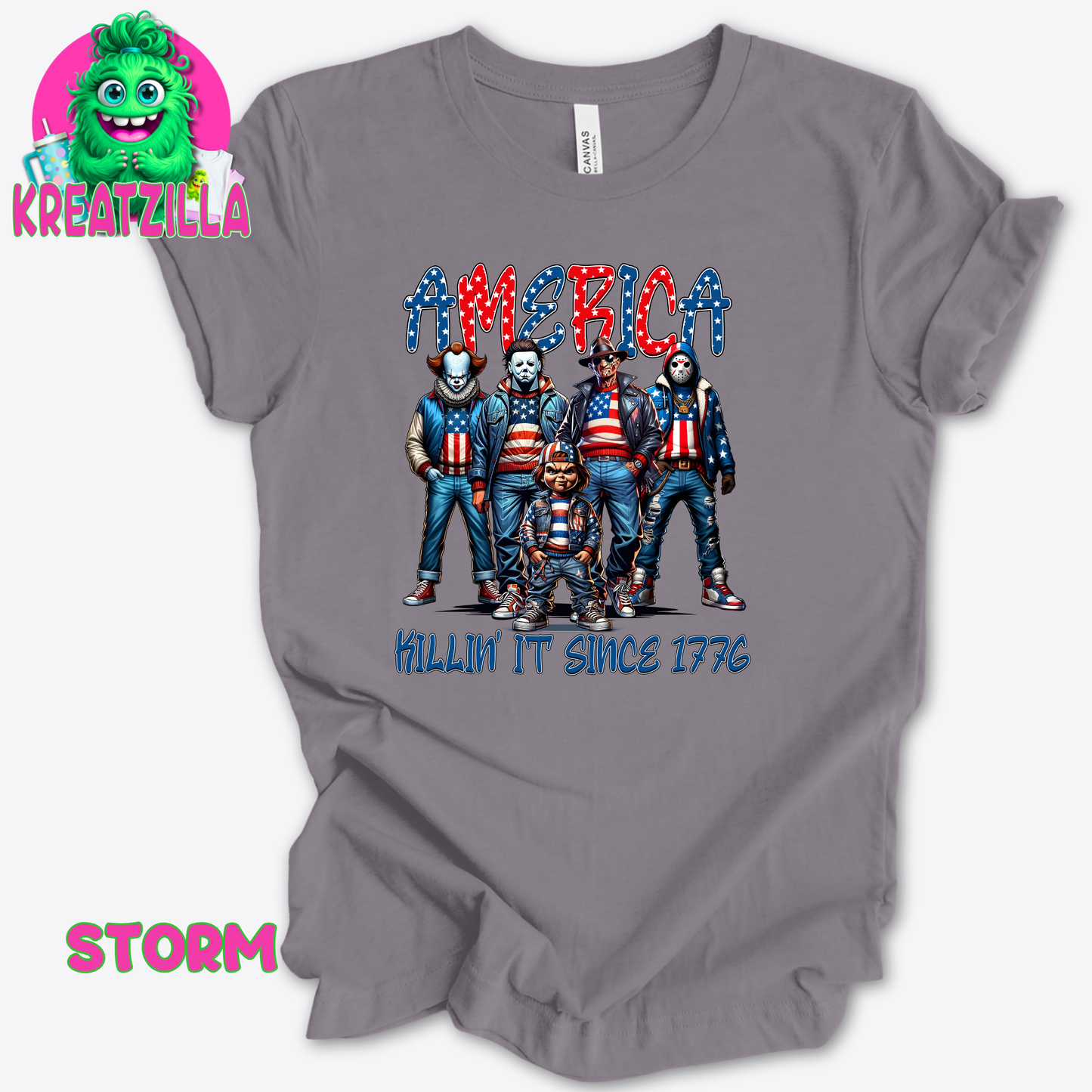 Horror Patriotic T-Shirt