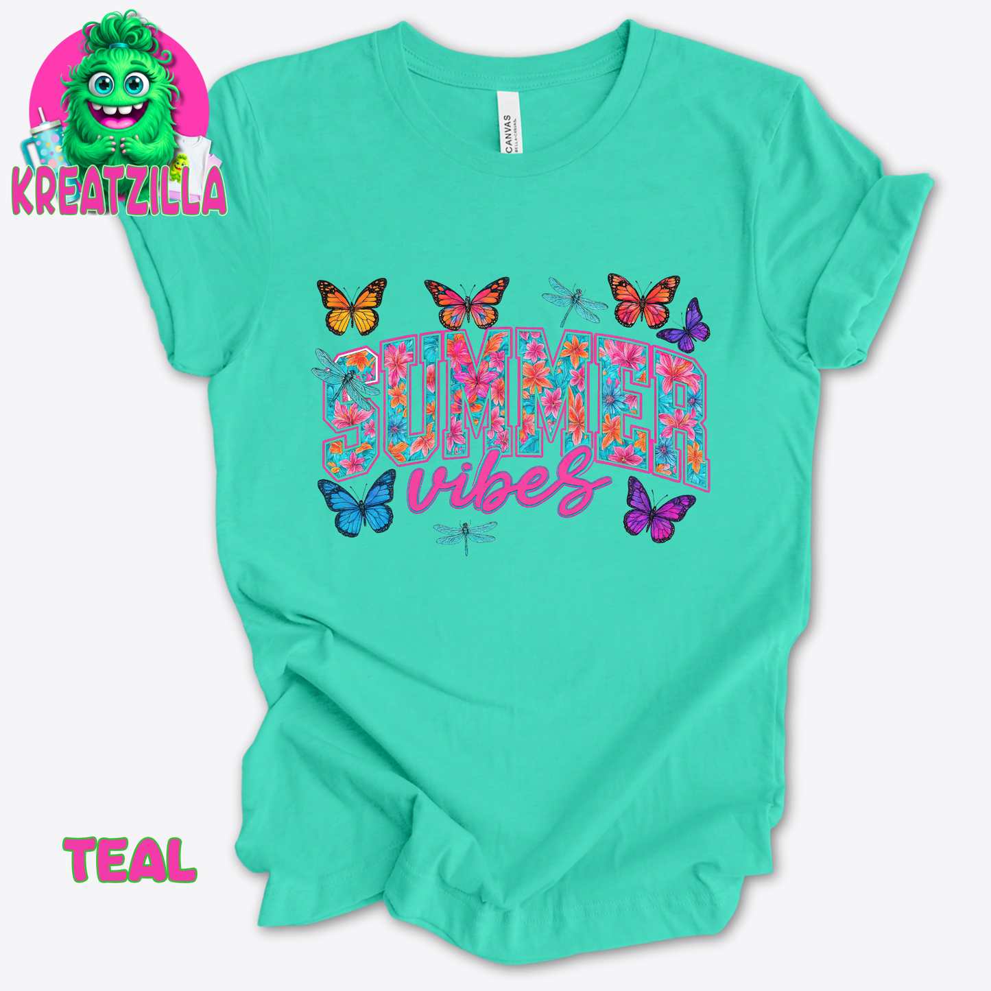 Summer Vibes Butterflies T-Shirt