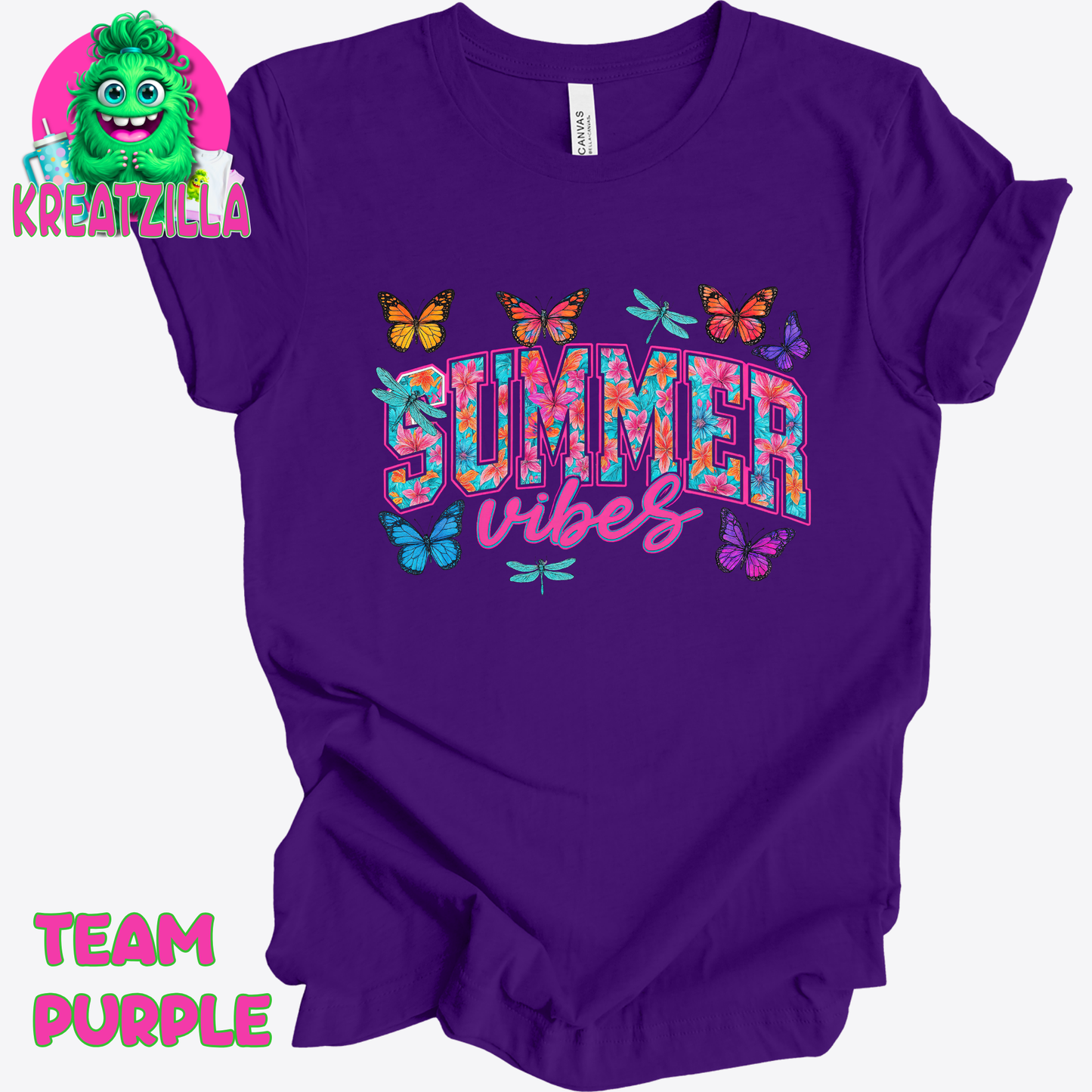 Summer Vibes Butterflies T-Shirt