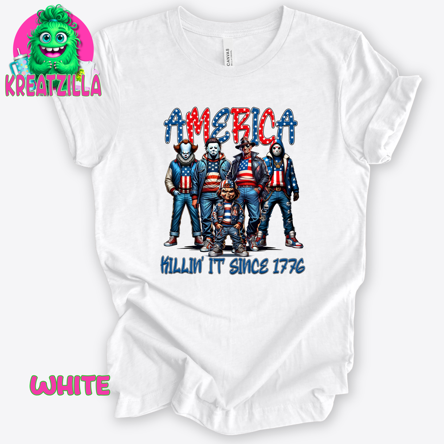 Horror Patriotic T-Shirt